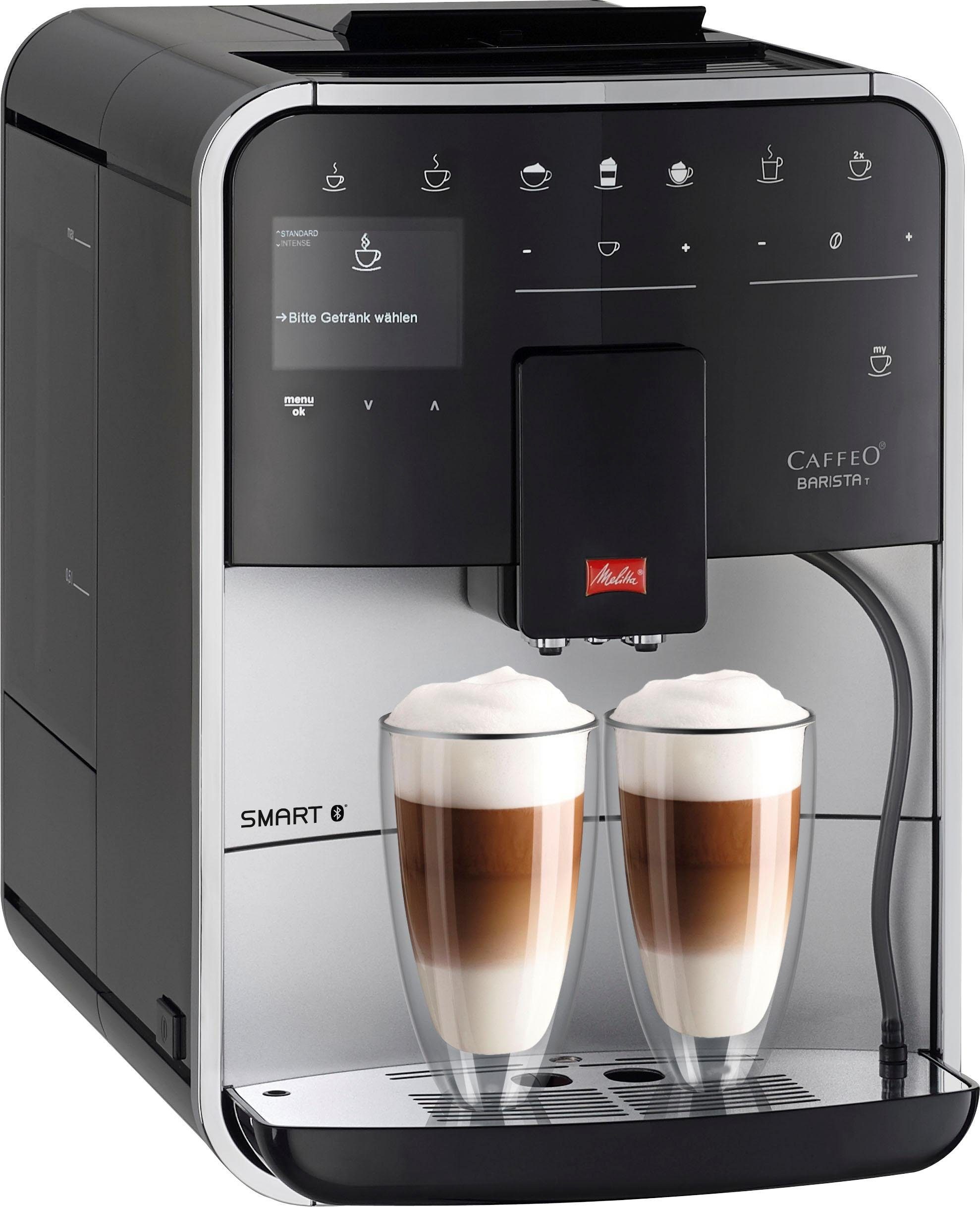 Melitta Kaffeevollautomat Barista T Smart® F831-101, 4 Benutzerprofile&18 Kaffeerezepte, nach italienischem Originalrezept