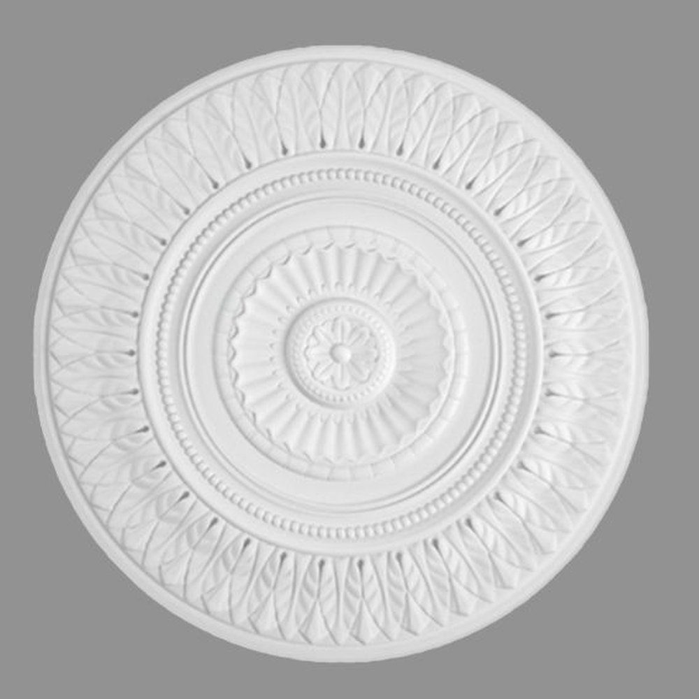PROVISTON Wanddekoobjekt Stuckrosette, Polystyrol, Durchmesser 640 mm, Weiß