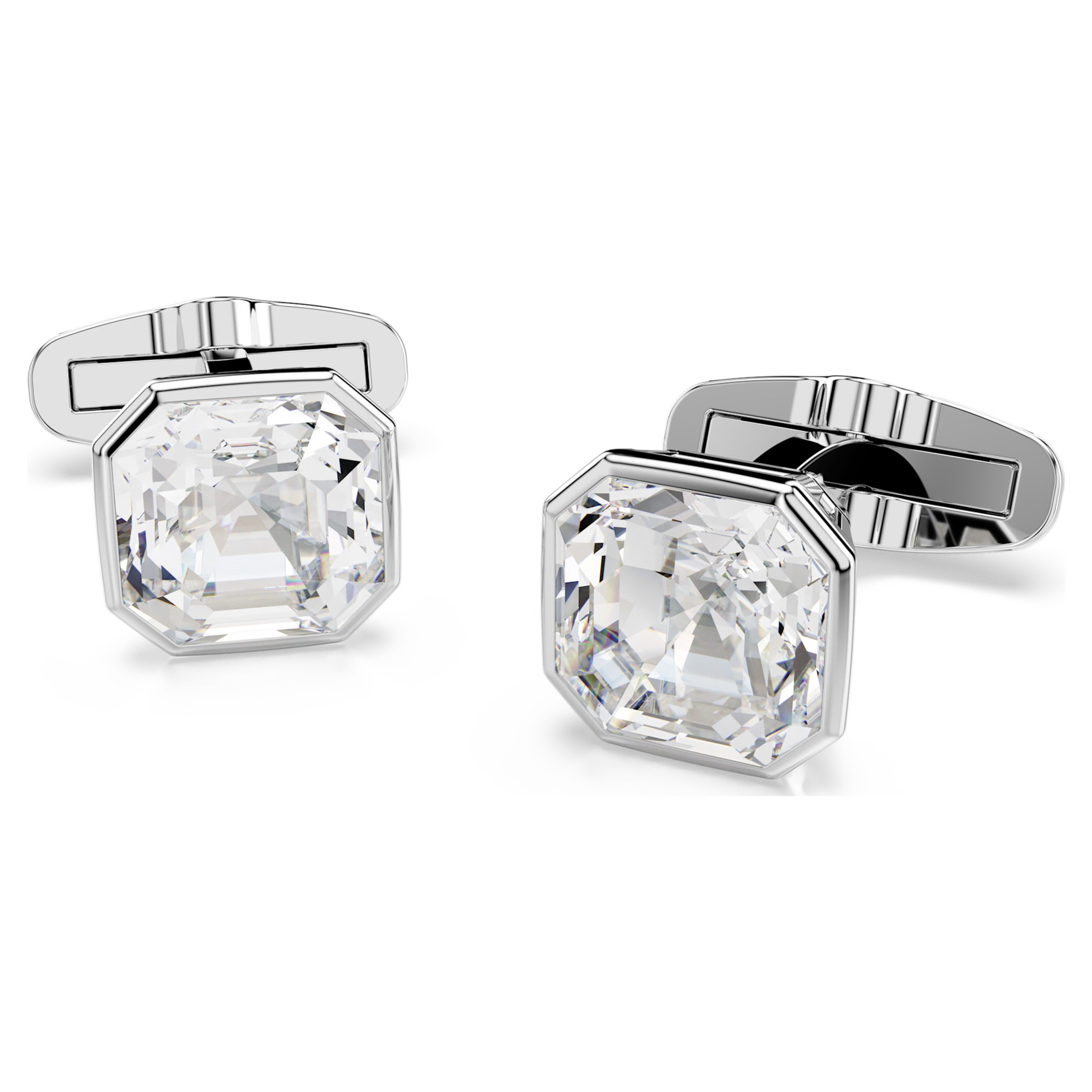 Swarovski Manschettenknöpfe Millenia Manschettenknöpfe Oktagon-Schliff, Wei günstig online kaufen