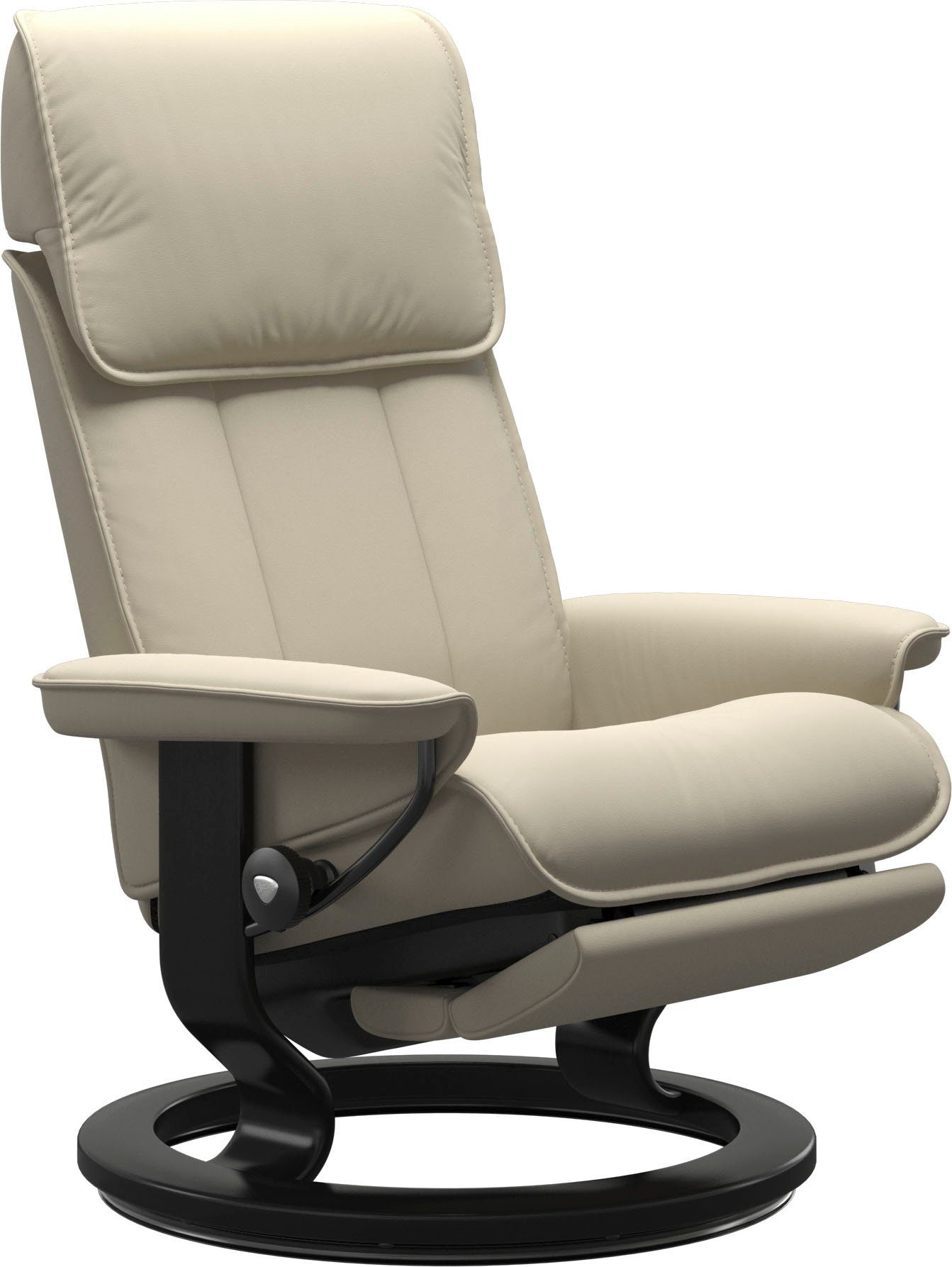 Stressless® Relaxsessel Admiral, verstellbar, optional 2-motorisch, Größe M & L, Gestell Schwarz