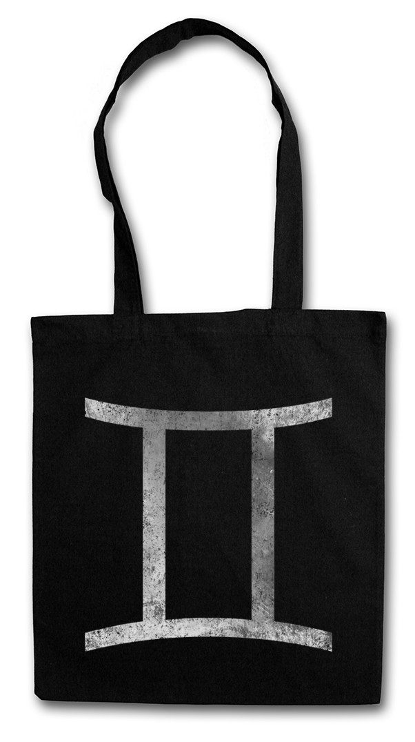 Beuteltasche Zodiac Sign Gemini Stofftasche Zwillinge Twins Horoskop Tierkreis