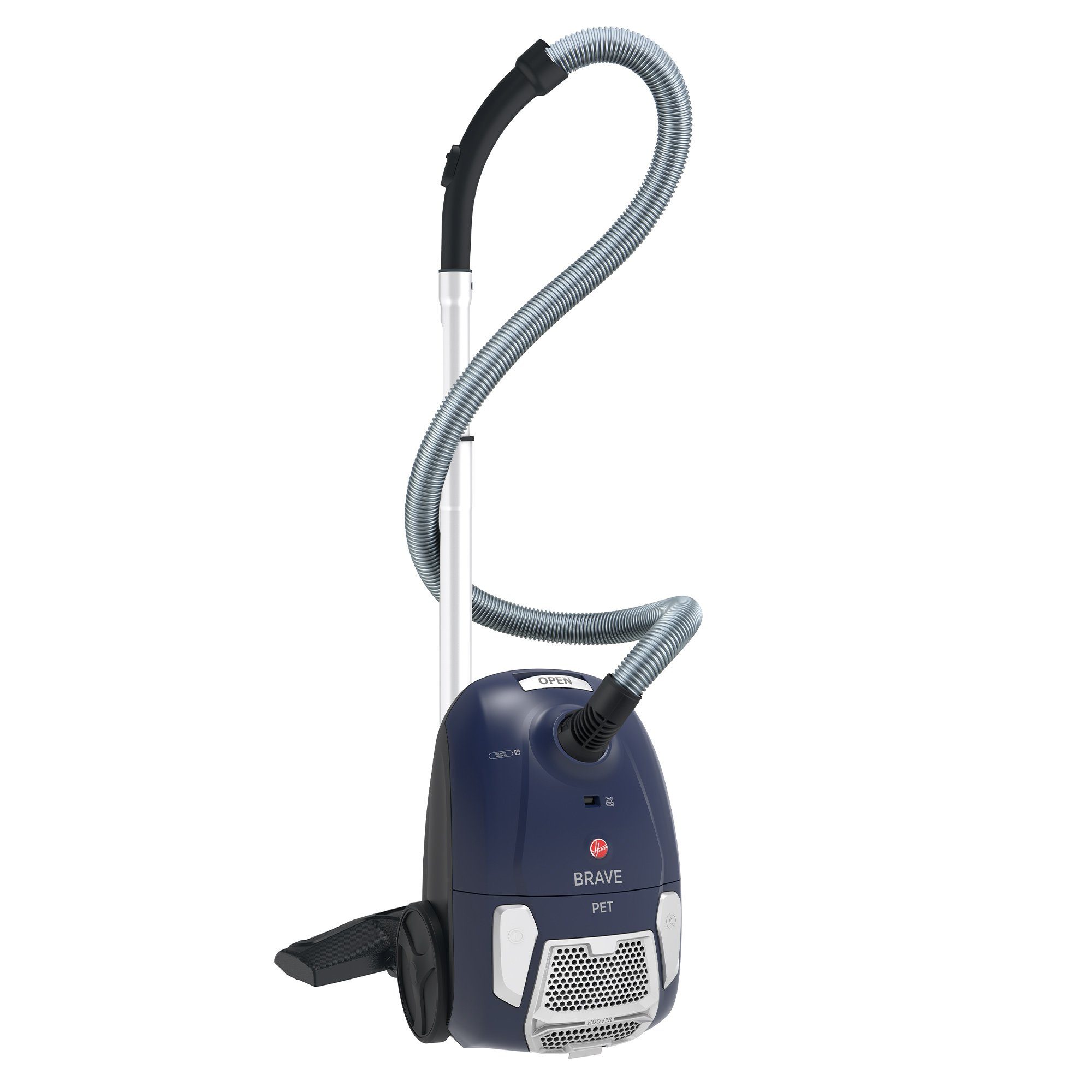 Hoover Bodenstaubsauger BV61PET 011, 700,00 W, mit Beutel, Mini-Turbo-Tierhaarentferner, 360° drehbarer Schlauchanschluss