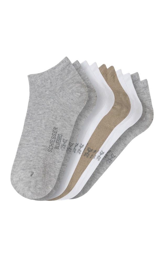 Schiesser Socken Tagessocke Sneaker Stay Fresh weiss/beige/grau Herren - 5 günstig online kaufen