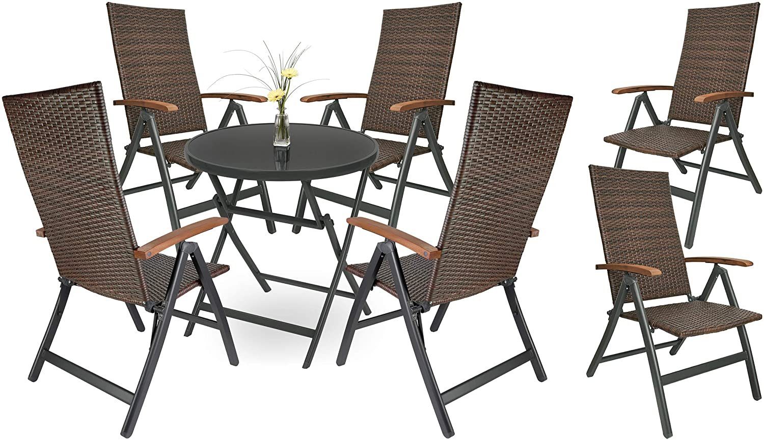 BRUBAKER Garten-Essgruppe Garten Sitzgruppe Modena - günstig online kaufen