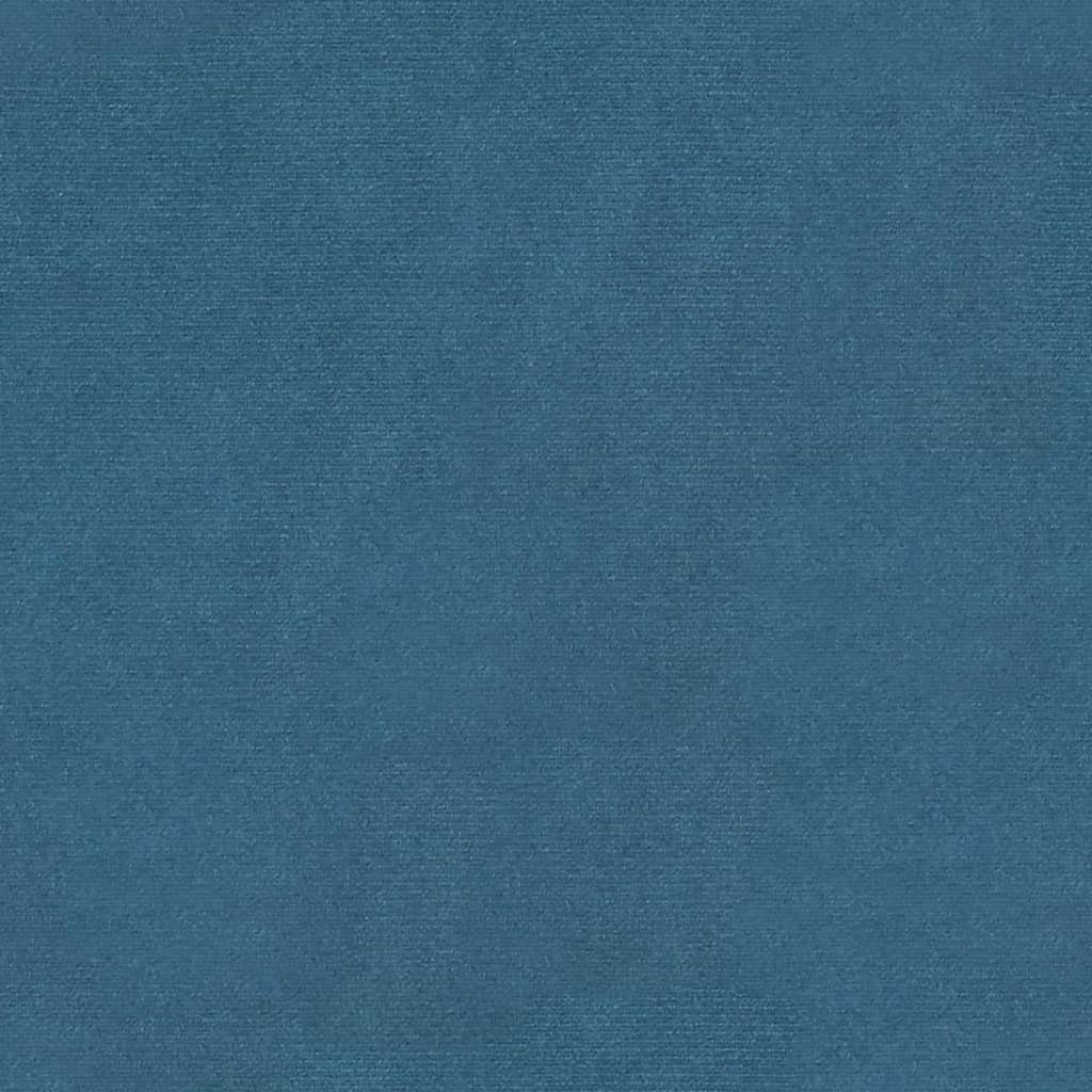 furnicato Truhenbank Blau Samt 110x45x49 mit Stauraum Hocker cm