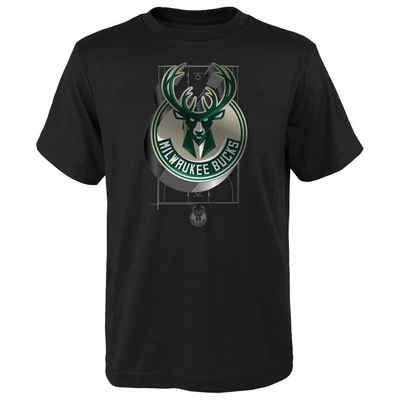 Outerstuff Print-Shirt Outerstuff NBA 3D LOGO Milwaukee Bucks