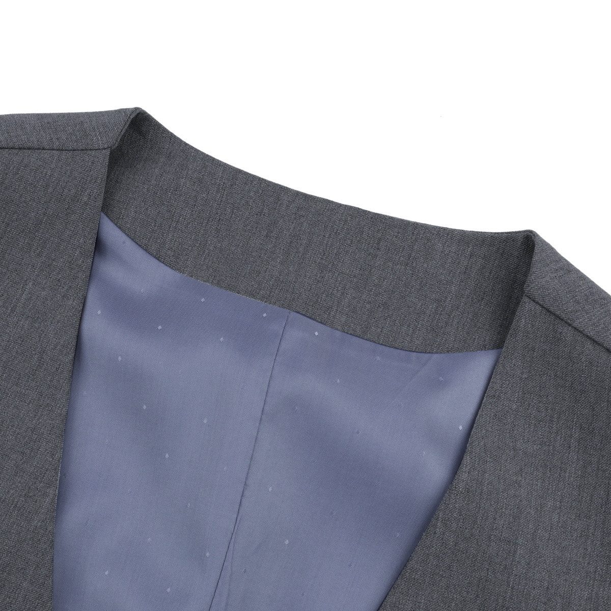 Allthemen Anzugweste Slim Fit Hochzeitsweste mit kontrastfarbenem Futter