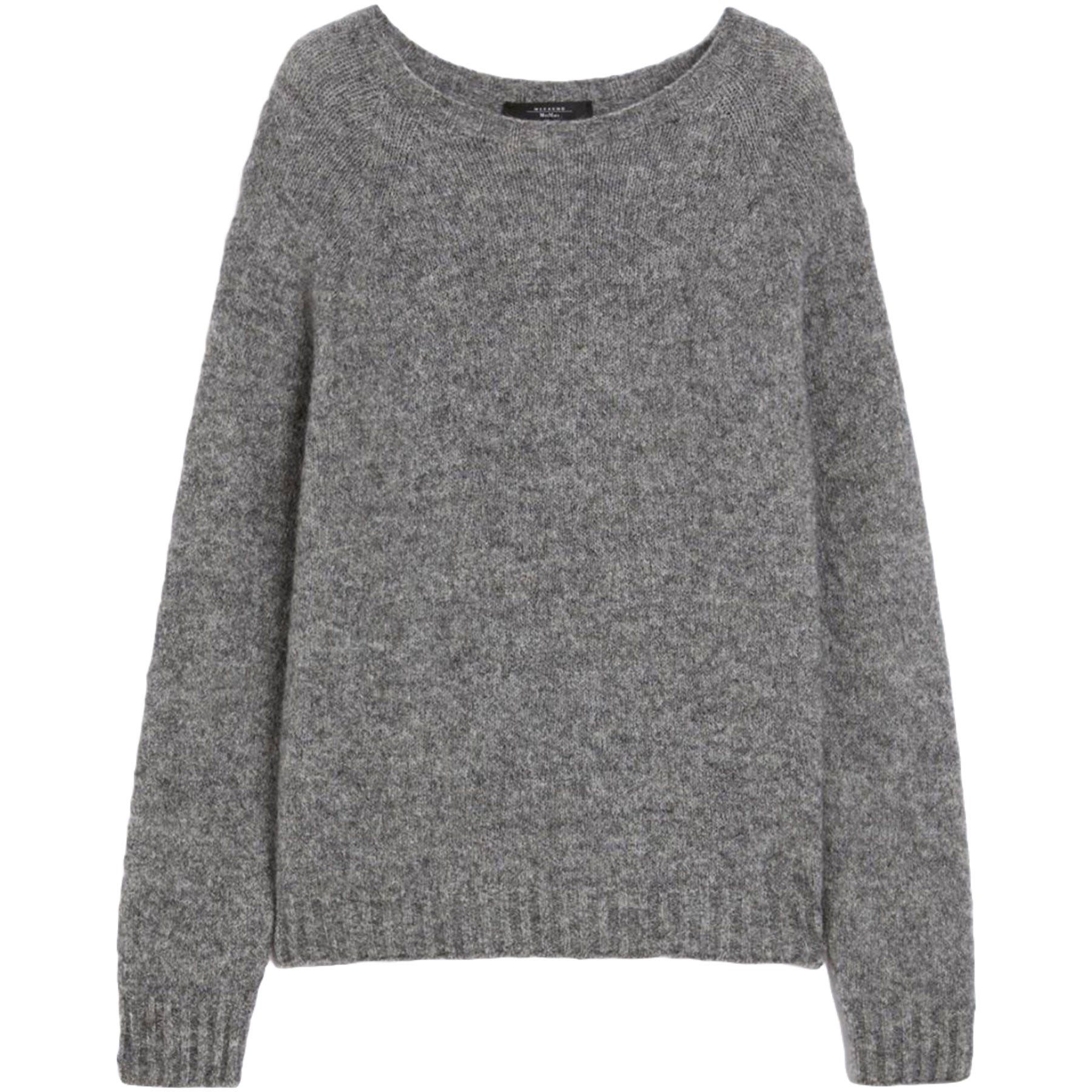 WEEKEND BY MAX MARA Strickpullover WEEKEND MAX MARA Pullover GHIACCI mit Alpaka - Medium Grey