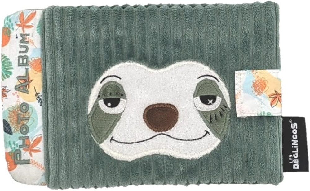 Les Deglingos Greifling Les Déglingos Fotoalbum Baby 10 Taschen Plüsch weich