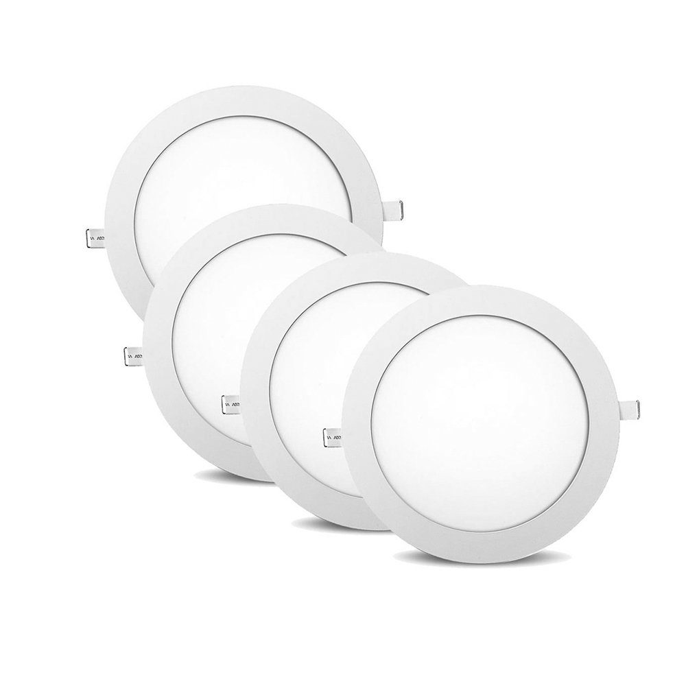 V-TAC LED Panel 12W LED Slim Panel Einbauleuchte Einbaupanel Einbauspot Rund Ø 170 mm, Neutralweiß, LED Panele Unterputz 12 Watt Neutralweiß, 170x25mm, Form: rund