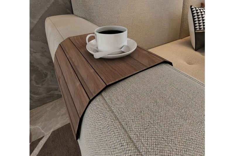 Moblix Beistelltisch »Amyra Sofablett Couch Serviertablett, 48cm/14cm/2c« (kein Sett)