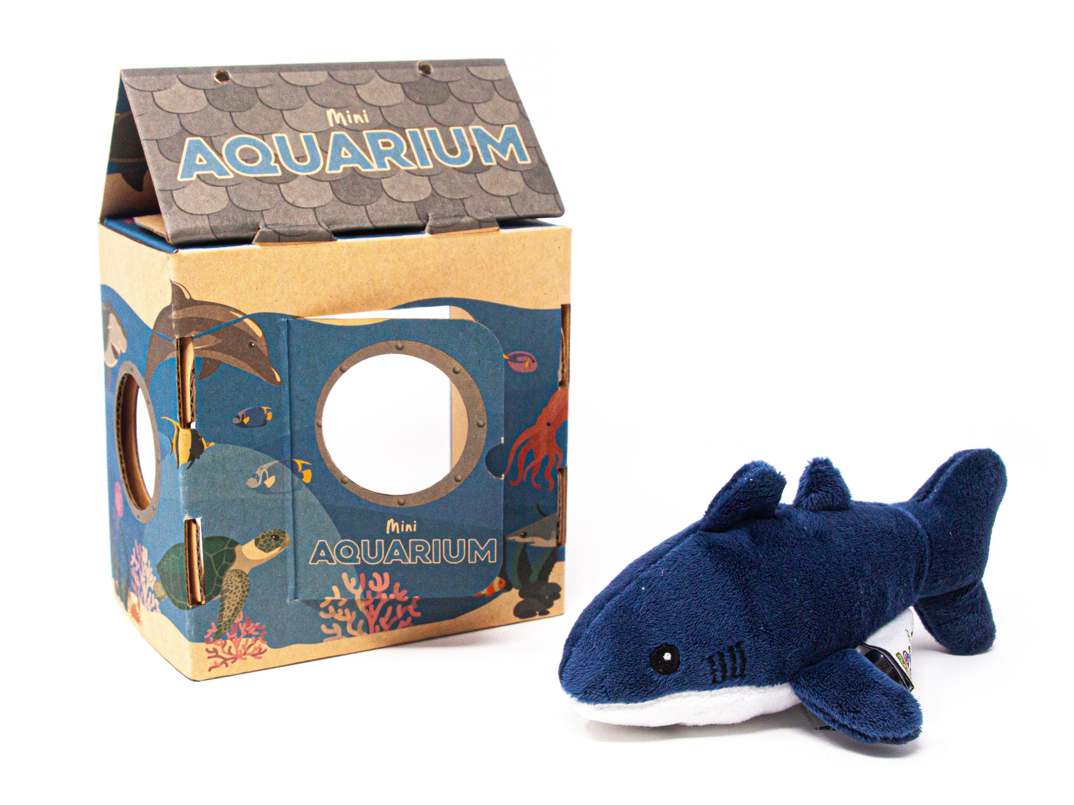 Nature Planet Kuscheltier Nature Planet - Kuscheltier - Mini Aquarium - Blauhai