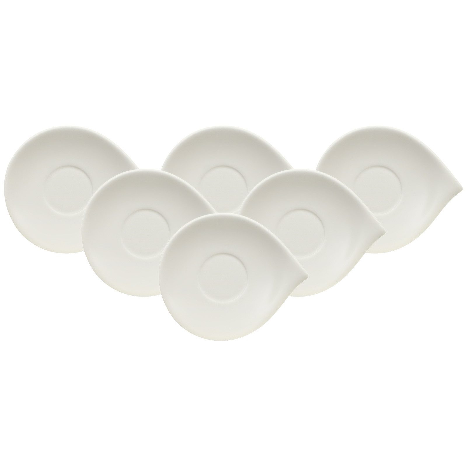 Villeroy & Boch Untertasse Flow Mokka-/Espressountertassen 14 x 12 cm 6er Set, (6 St)