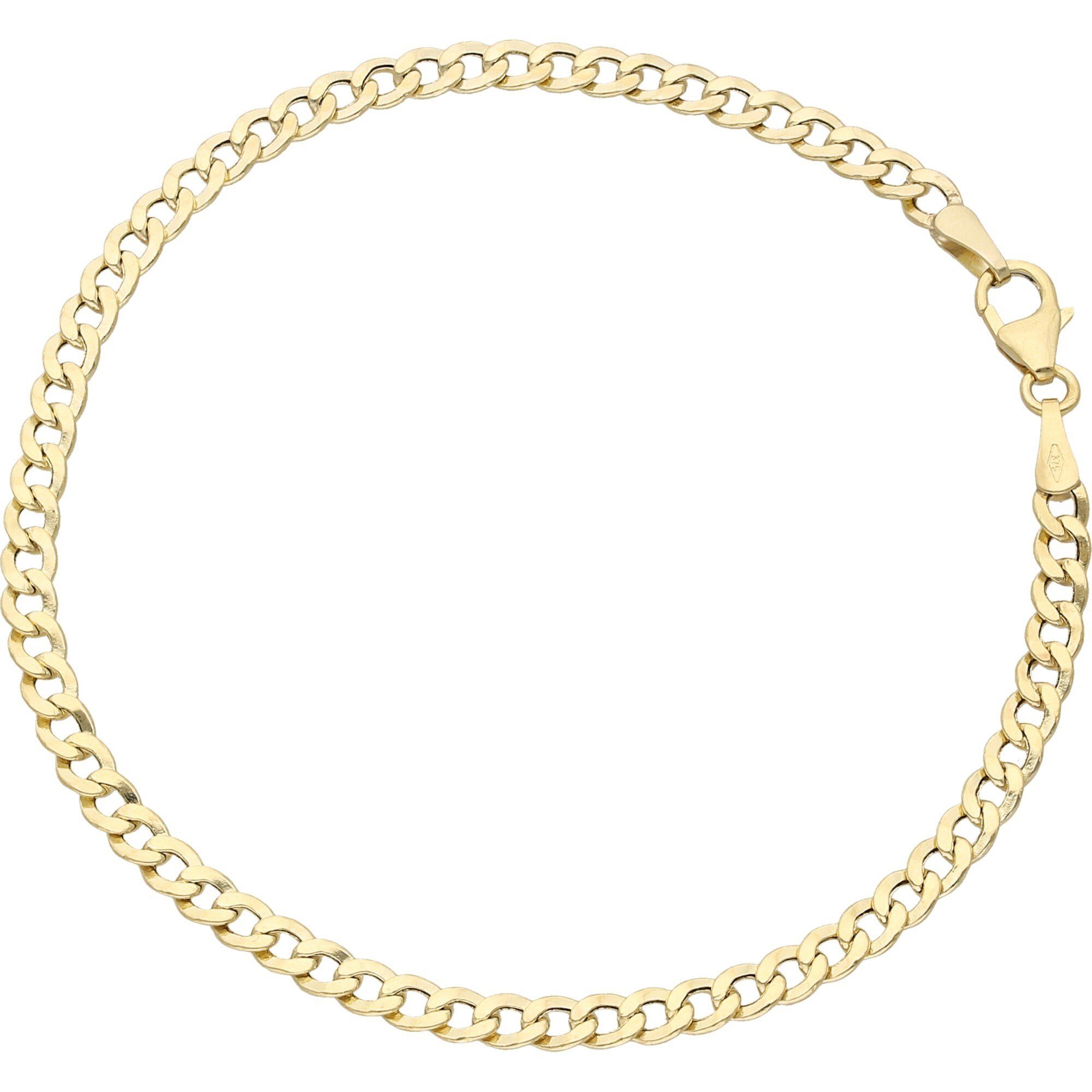Luigi Merano Panzerarmband Panzerkette glanz, Gold günstig online kaufen