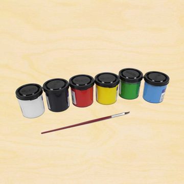 Die Werkkiste Bastelnaturmaterial Acrylfarben Set für Kinder