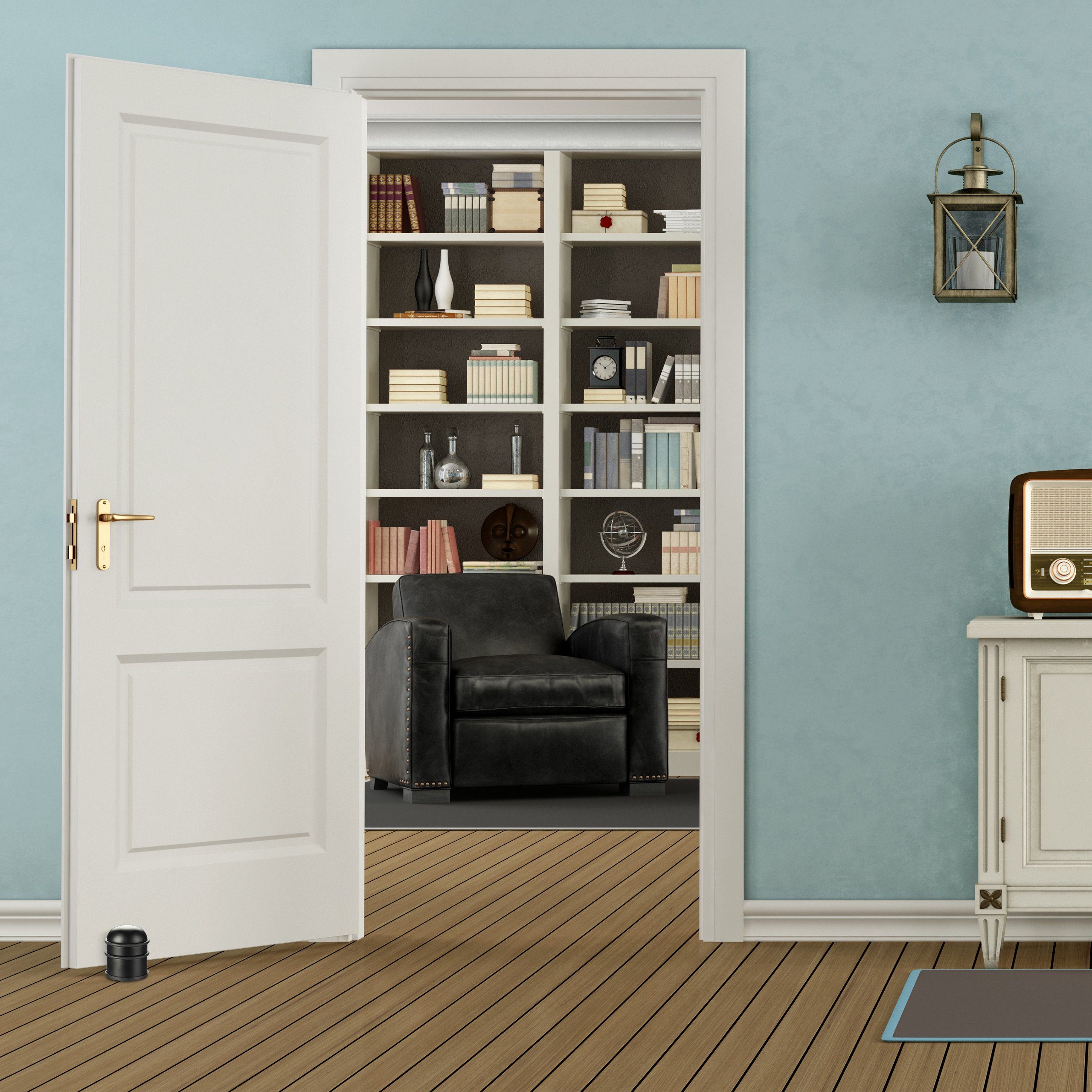 relaxdays Türstopper Edelstahl rund, Dunkelgrau