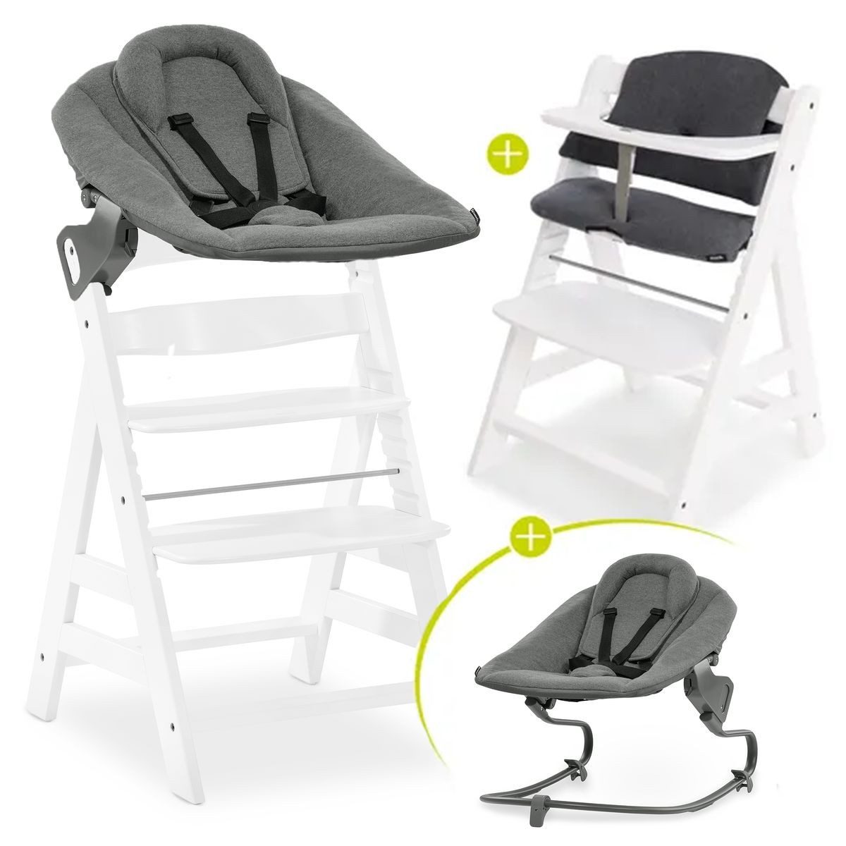 Hochstuhl Alpha Plus White Newborn Set