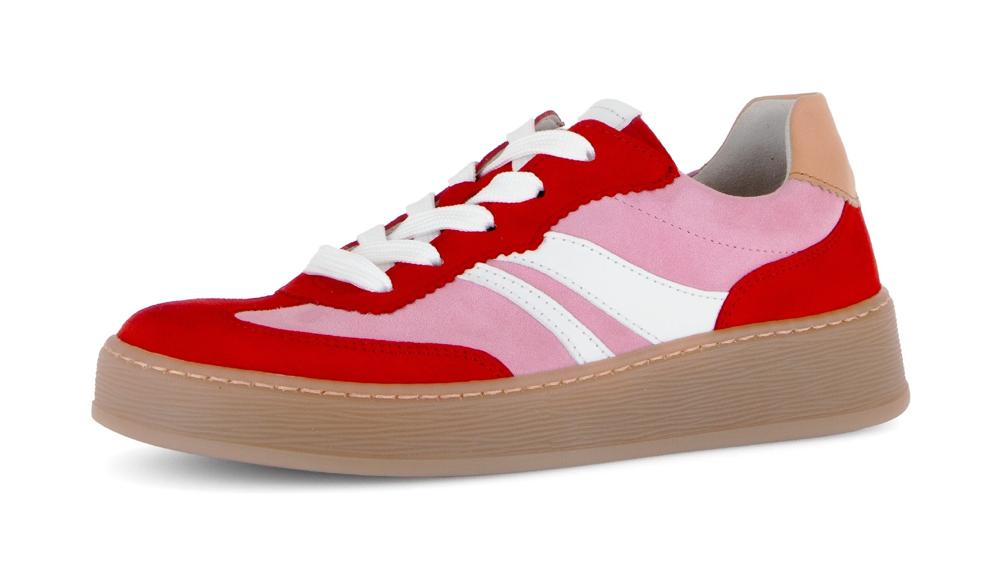 Gabor FLORENZ Plateausneaker Freizeitschuh, Halbschuh, Schnürer, im Retrolo günstig online kaufen