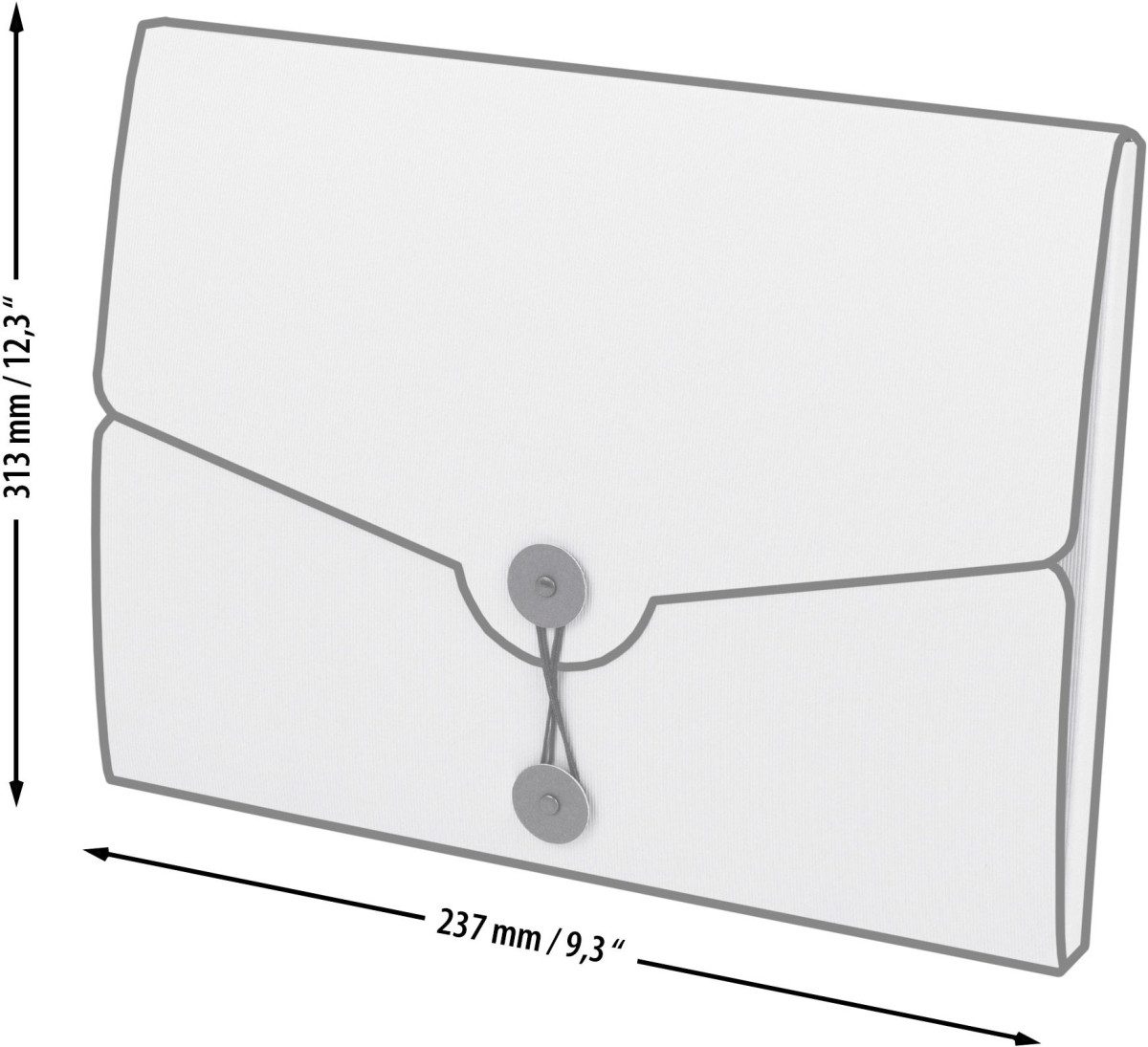 Fächermappe Sammelmappe für A4 Stone