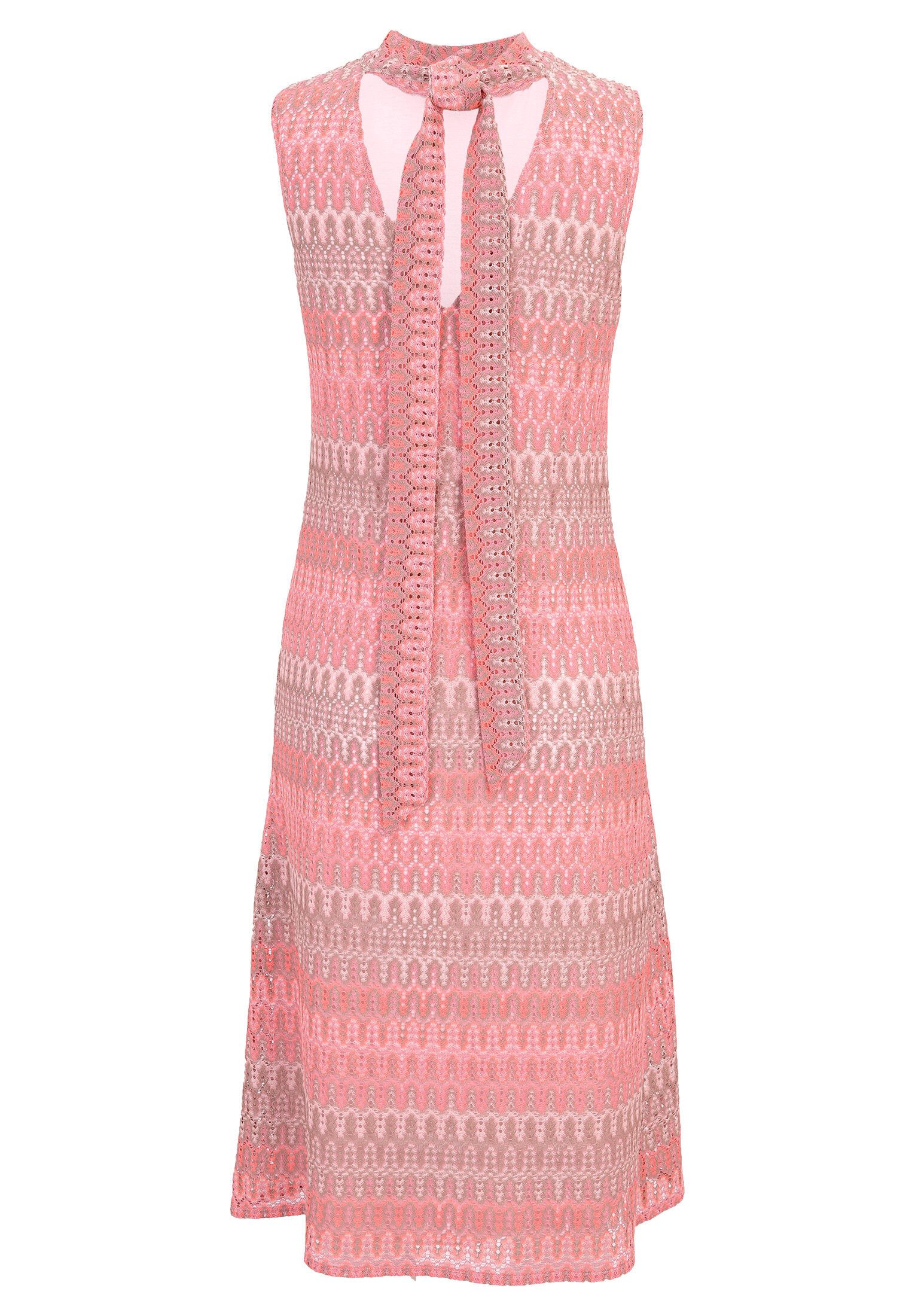 Cartoon Midikleid Damen mit Stehkragen Design