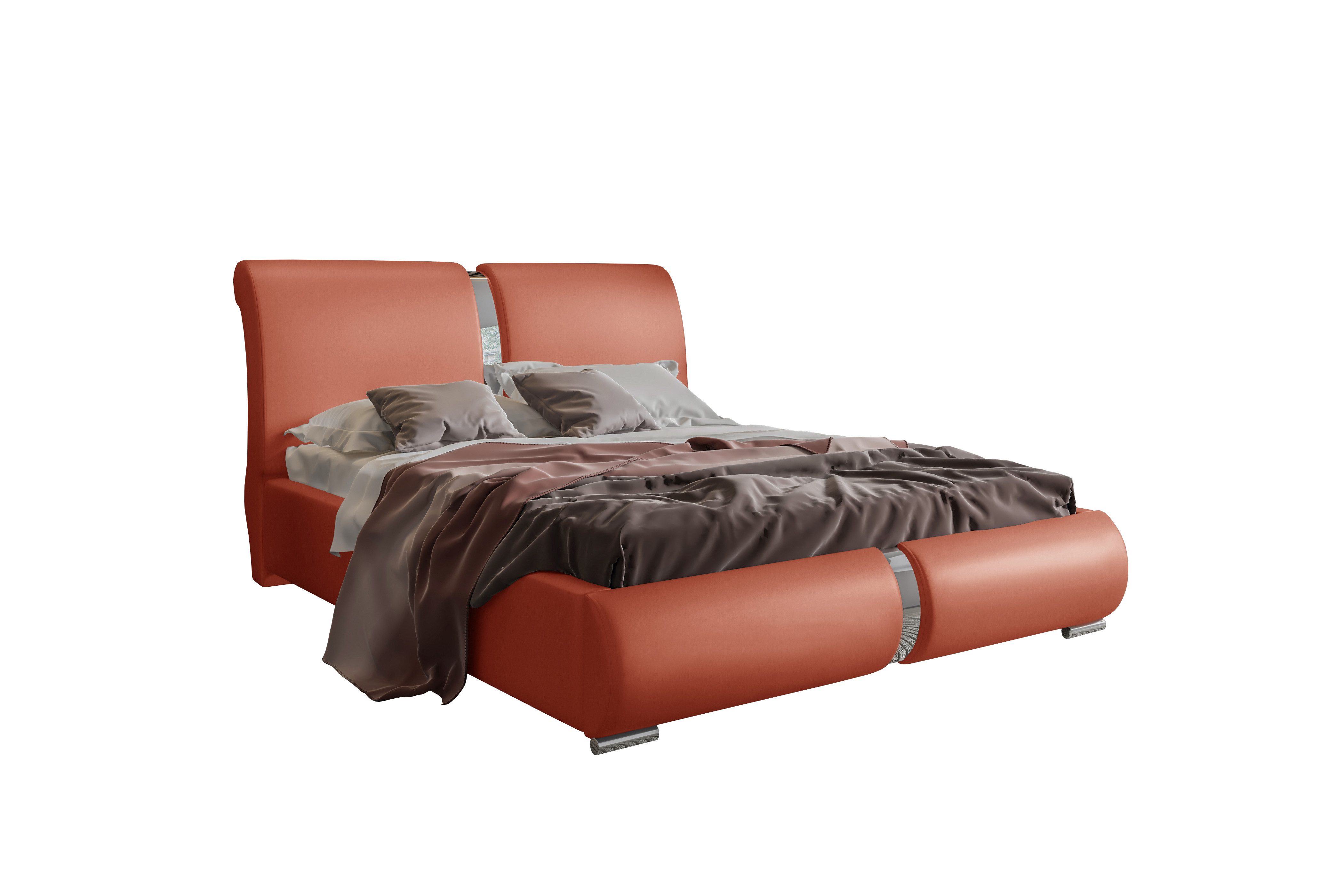 99rooms Polsterbett Lourdes (Schlafzimmerbett, Bett), 120/140/160/180/200 x 200 cm, wahlweise mit Bettkasten, mit Lattenrost