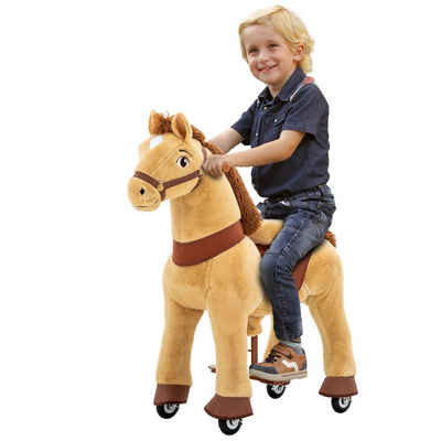 miweba Reitpferd Ponycycle Mister Ed inkl. 3 Jahre Garantie - Handbremse, Small Schaukelpferd - Inline - Pferd - Kinderpony - Kinder - Pony