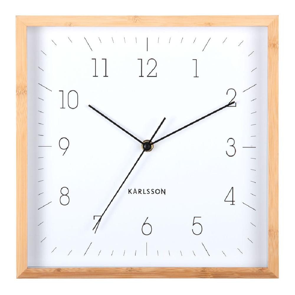 Karlsson Uhr Wanduhr Neat Cuadrado Weiß