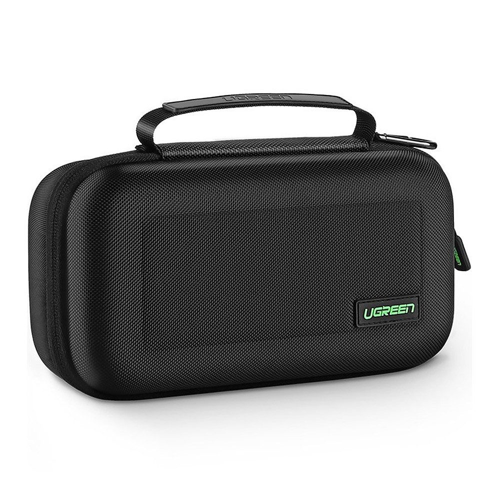 UGREEN Spielekonsolen-Tasche Hartschalentasche Schutztasche Aufbewahrungstasche (Spar-Set, 1-tlg., 27 x 10 x 14 cm robust), Hartschale, EVA, 10 Kartenfächer, Karabiner