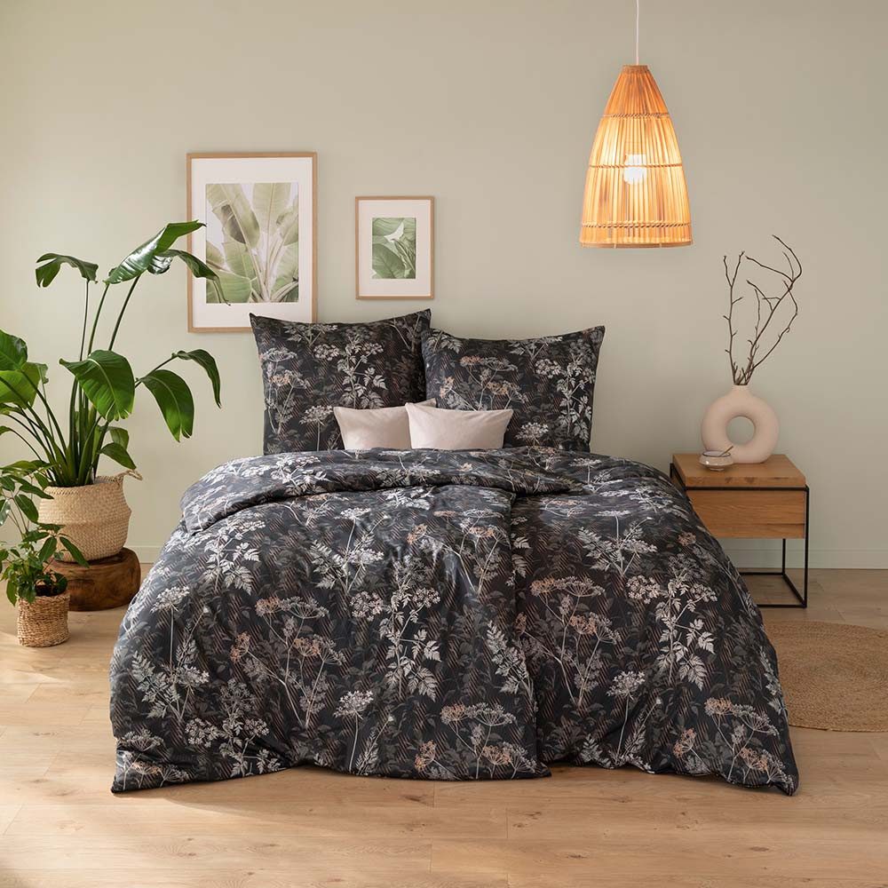 Estella Bettwäsche Estella Mako Jersey Bettwäsche 135x200 Achillea nachtbla günstig online kaufen