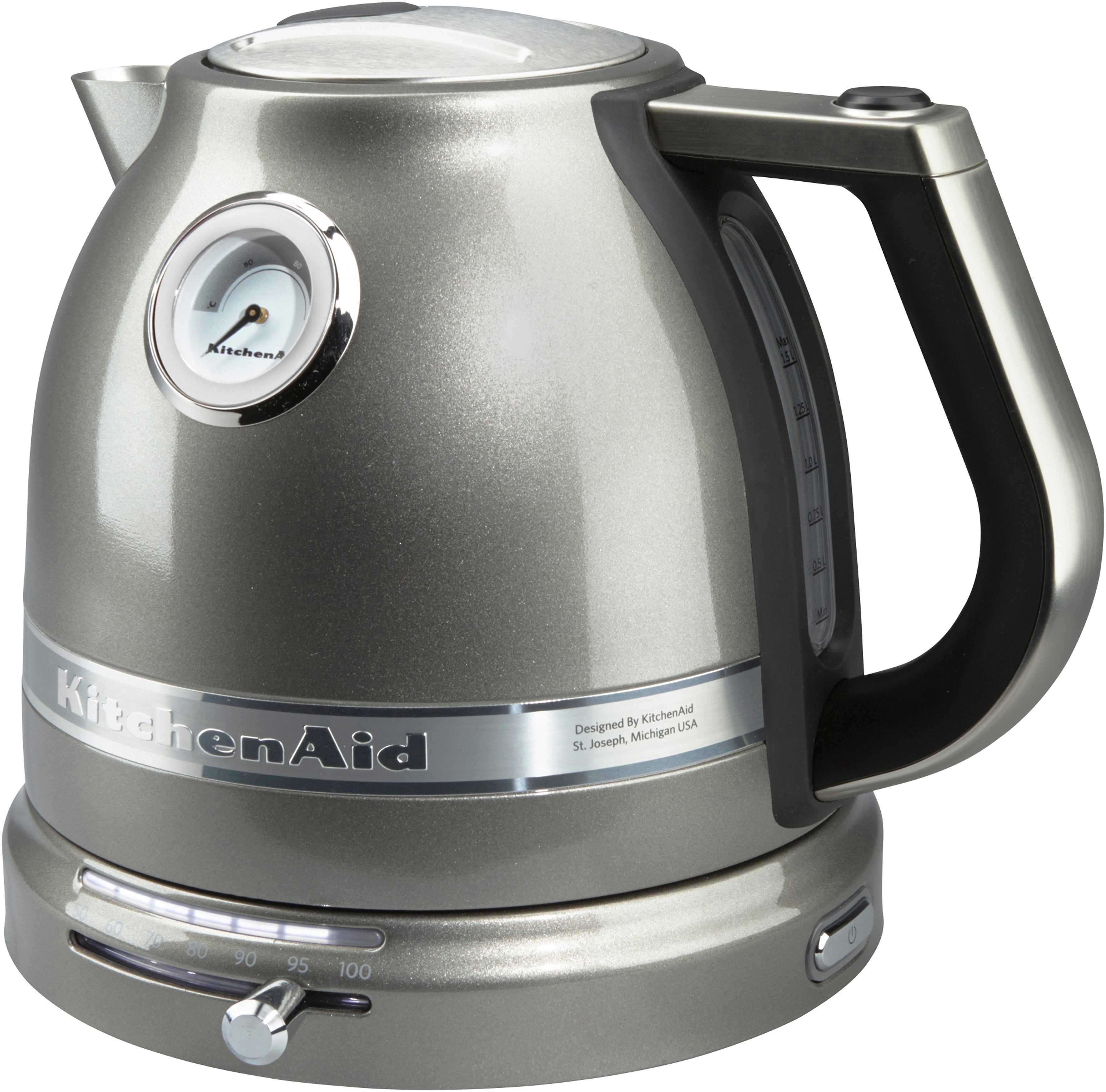 KitchenAid Wasserkocher 5KEK1522EMS MEDALLION-SILBER, 1,5 l, 2400 W