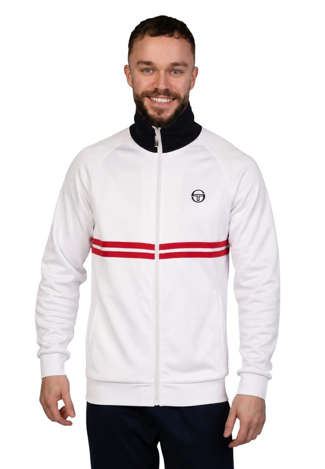 Sergio Tacchini Trainingsjacke Jacke Sergio Tacchini Dallas Track top Farbige Streifen-Details