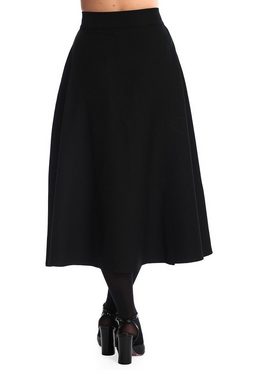 Banned A-Linien-Rock Book Worm Schwarz Retro Vintage Swing Skirt