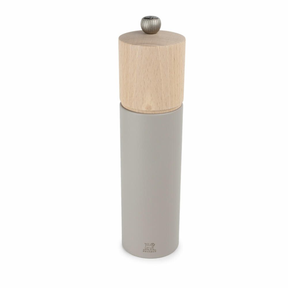 PEUGEOT Salzmühle BOREAL 21cm Kieselgrau Buchenholz Stahlmahlwerk Manuell