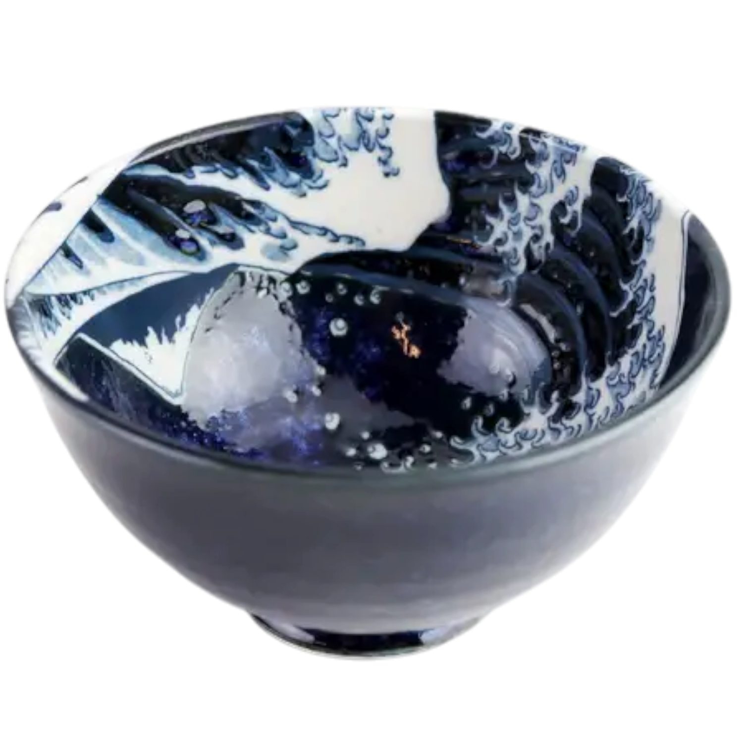 Dark-Desires Suppenschüssel Japanische Design-Schale "The great Wave" 560 ml für Ramen