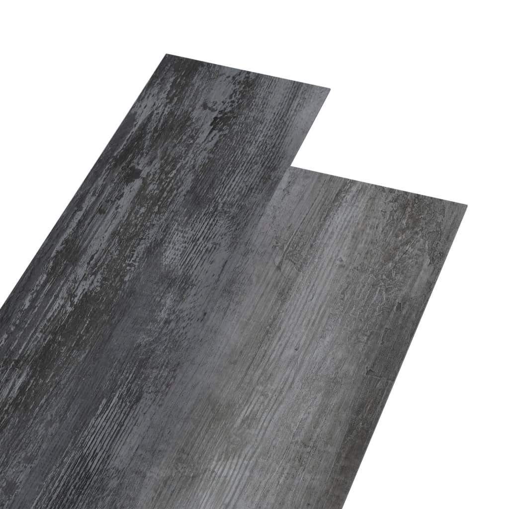 Teppichboden PVC-Fliesen 4,46 m² 3 mm Selbstklebend Glänzend Grau, vidaXL