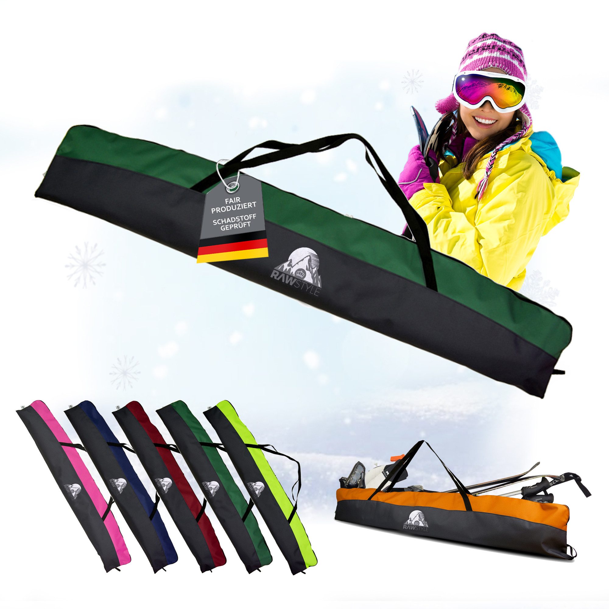 BambiniWelt by Rafael K. Skitasche Skitasche Skisack für Ski 160cm 180cm 19 günstig online kaufen
