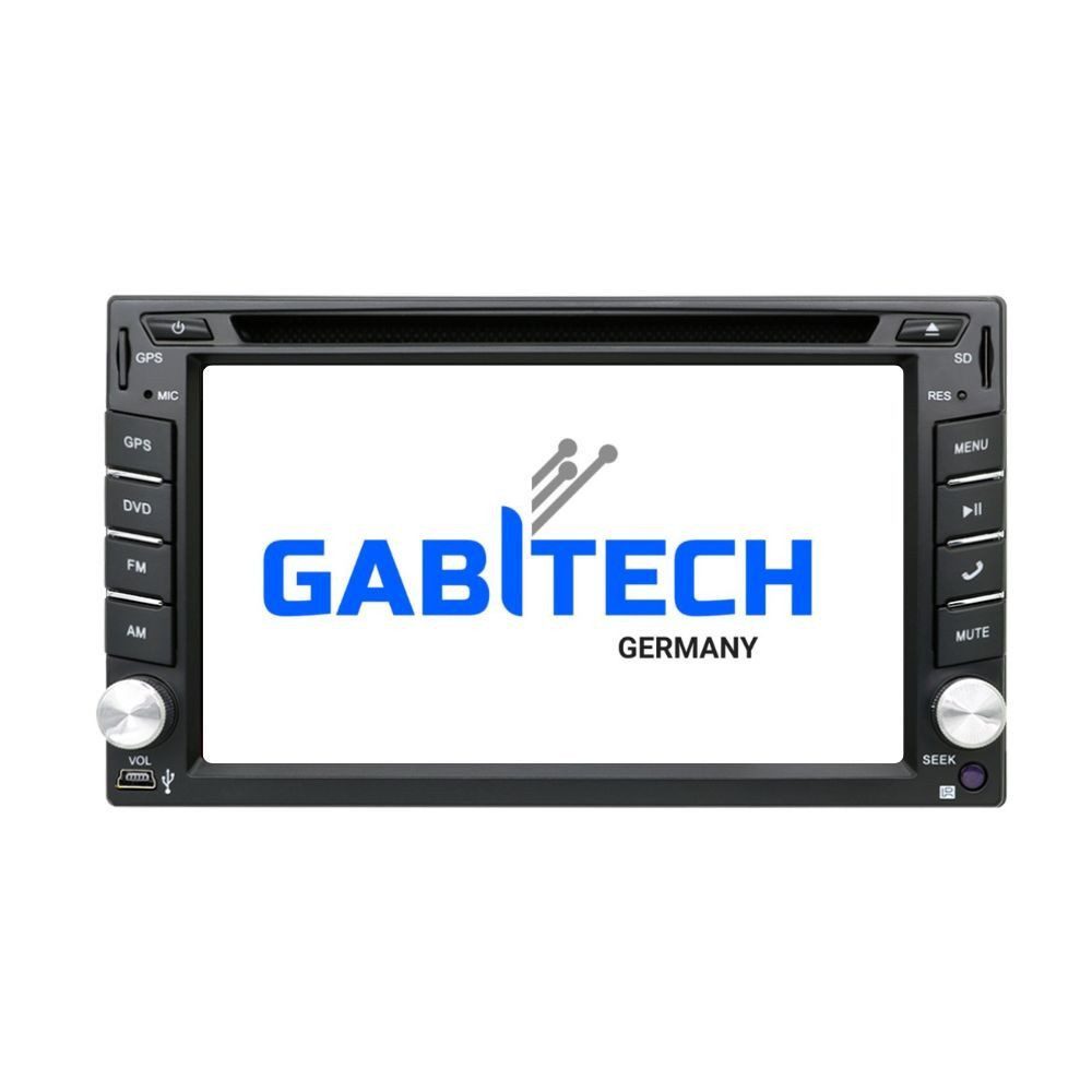 GABITECH 6.2" 2 DIN Carplay Android 13 Autoradio GPS Navi BT WiFi Autoradio