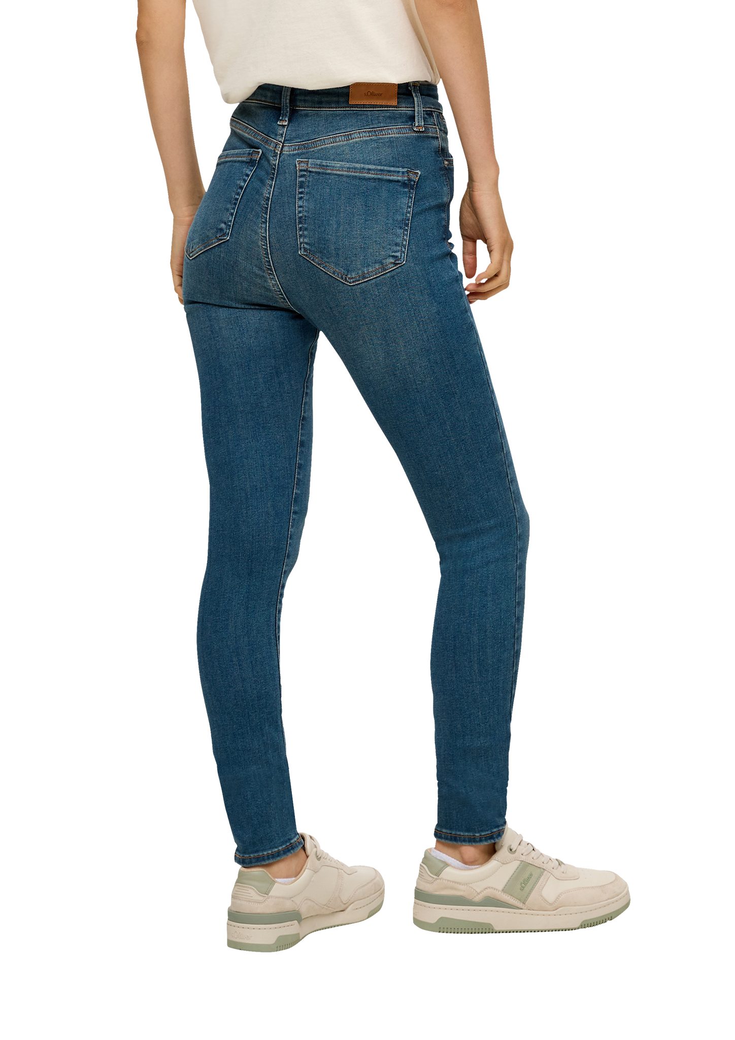 Super Leder-Patch Skinny Super / Rise / / Fit s.Oliver Skinny 5-Pocket-Jeans Leg Jeans High Anny