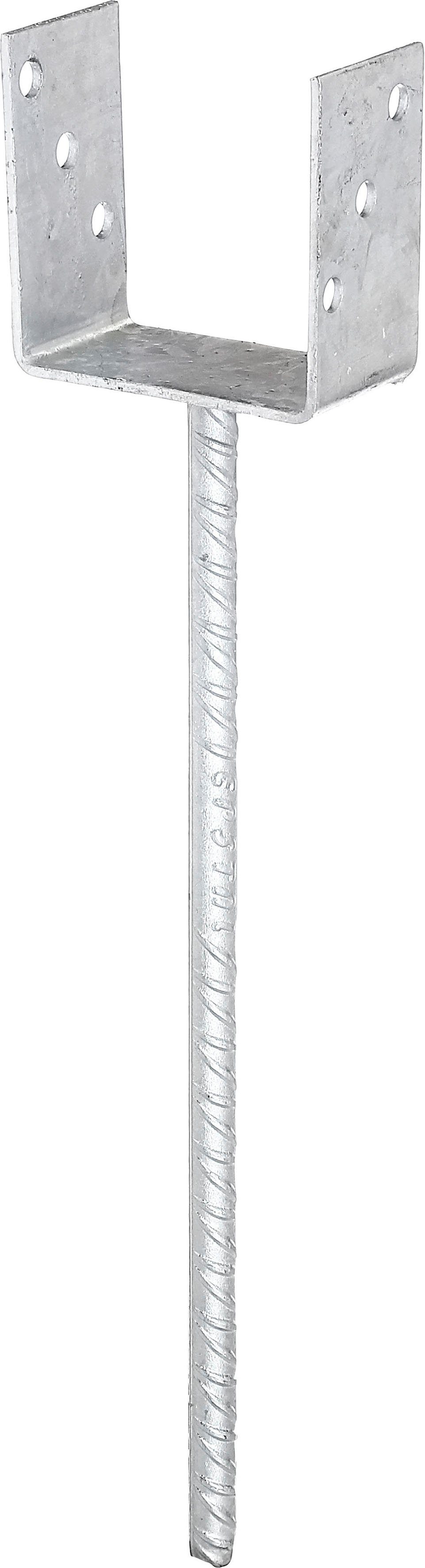 Alberts U-Pfostenträger, zum Einbetonieren, (Set, 2-St), feuerverzinkt,  lichte Breite 101 mm, Länge Betonanker 400 mm