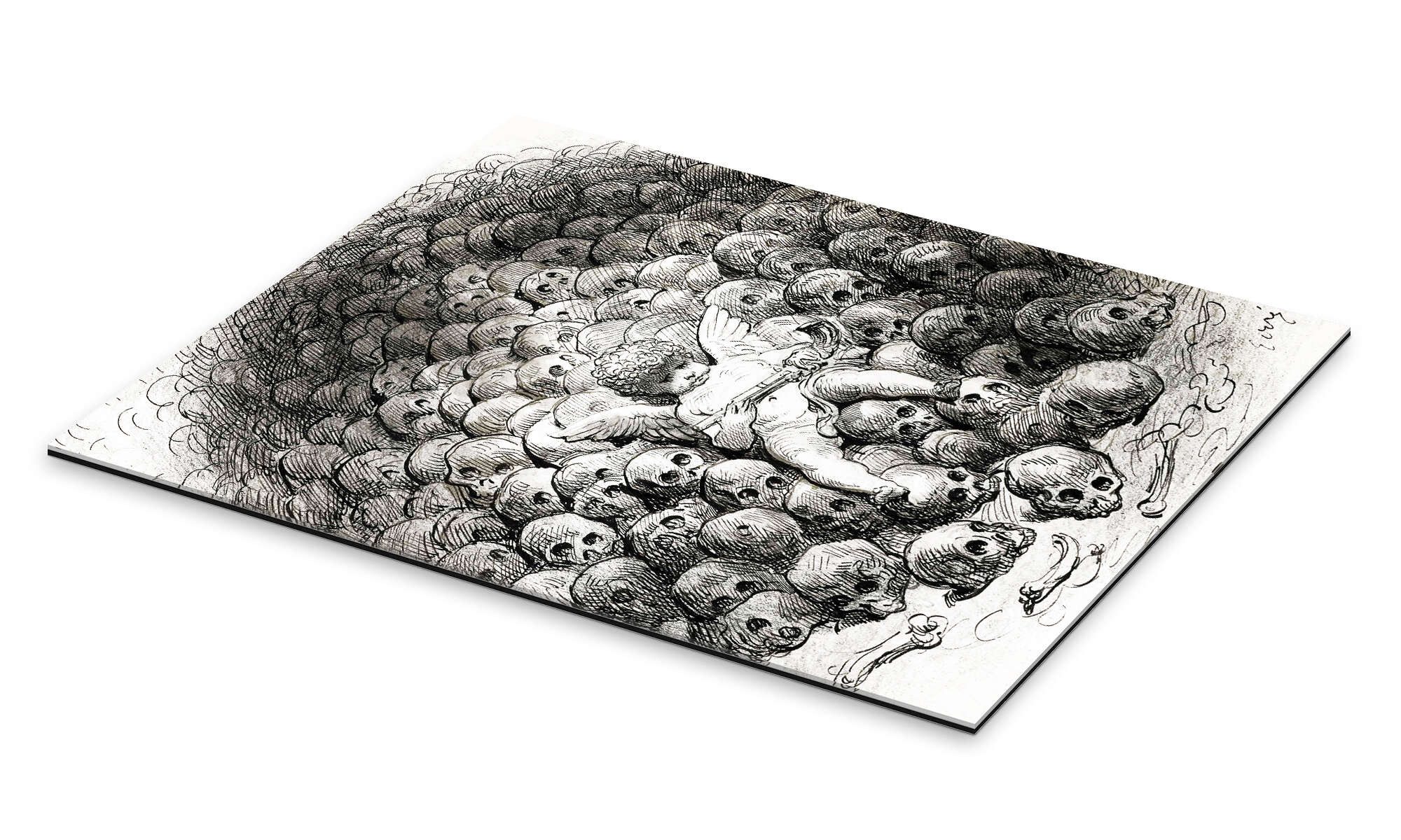 Posterlounge Wandbild Liebe reflektiert über Tod, Gustave Doré, erhältlich als Poster, Leinwandbild, Wandsticker oder Acrylglasbild