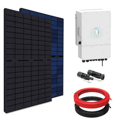 EPP.Solar Solaranlage 8600W/8000W Balkonkraftwerk mit 20x430W Bifaziale Solarmodule, 8600,00 W, Komplettset mit DEYE 8kW Hybrid-Wechselrichter