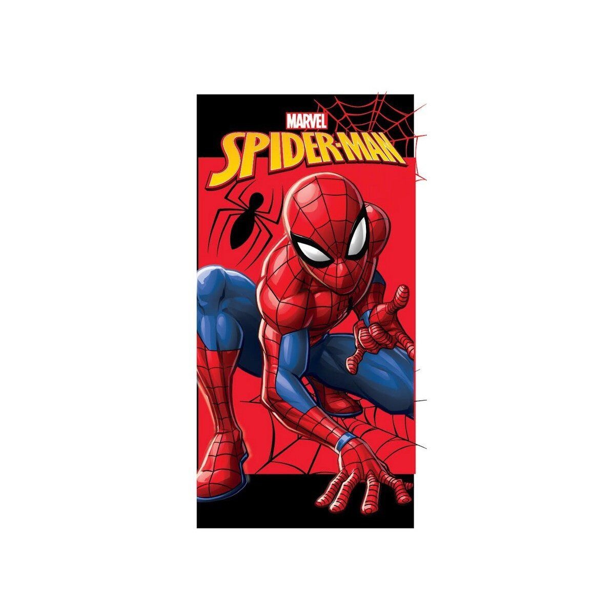 Spiderman Badetücher Spider-Man Power Pose Strandtuch 70x140, 100% Polyester (1-St)