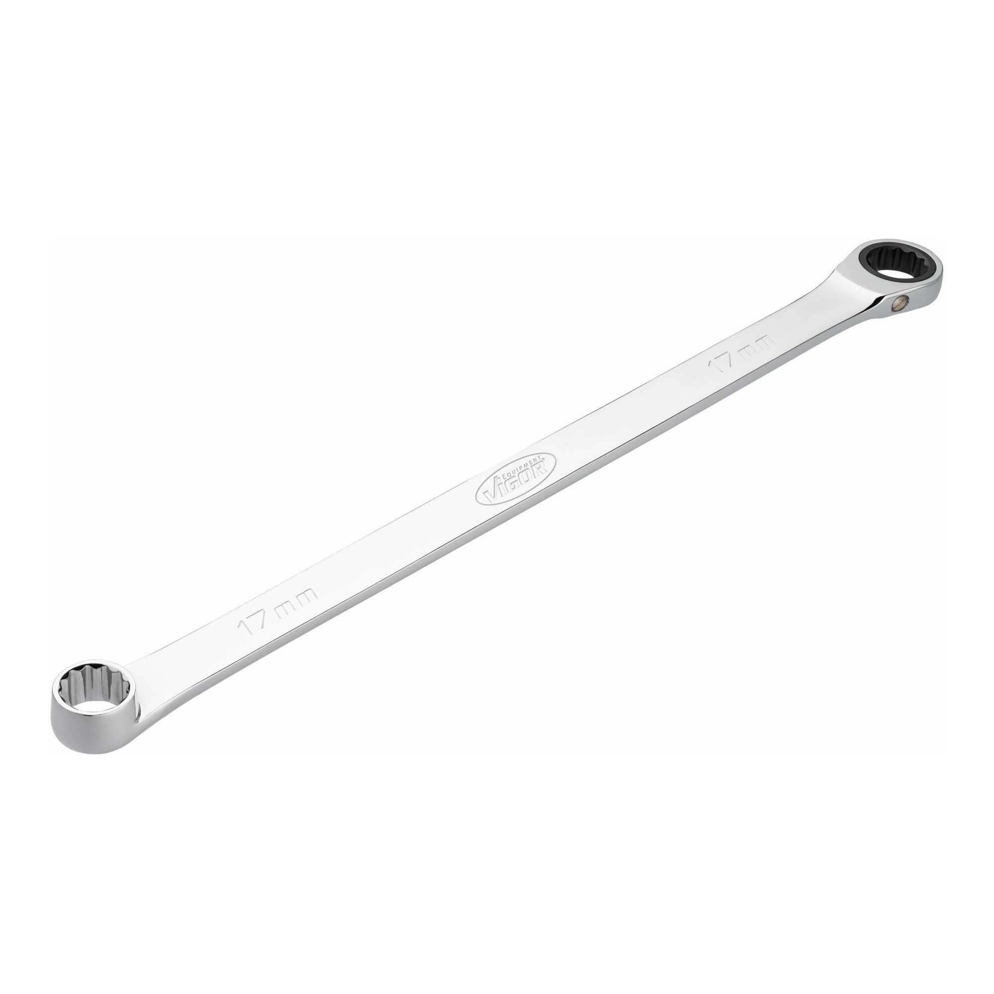 VIGOR Ratsche VIGOR Ratschen-Ringschlüssel, extra lang, V7031-17, SW 17 mm