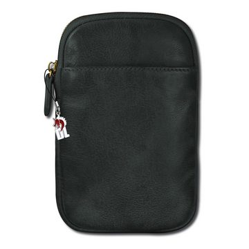 DrachenLeder Handtasche DrachenLeder Damen Handtasche Tasche grau (Handtasche), Damen, Herren Tasche aus Echtleder in grau, ca. 13cm Breite