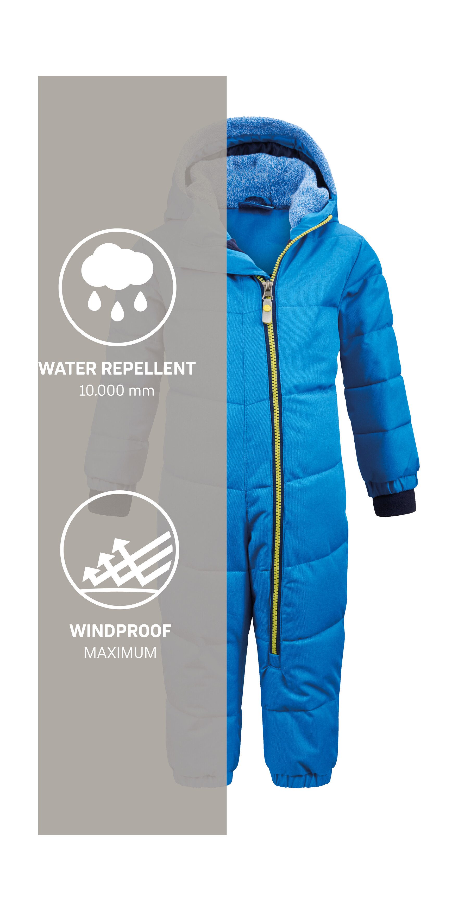 Killtec Schneeoverall Twinkly MNS ONPC B Wasserabweisender Schneeanzug mit Fleece und reflektierenden Details