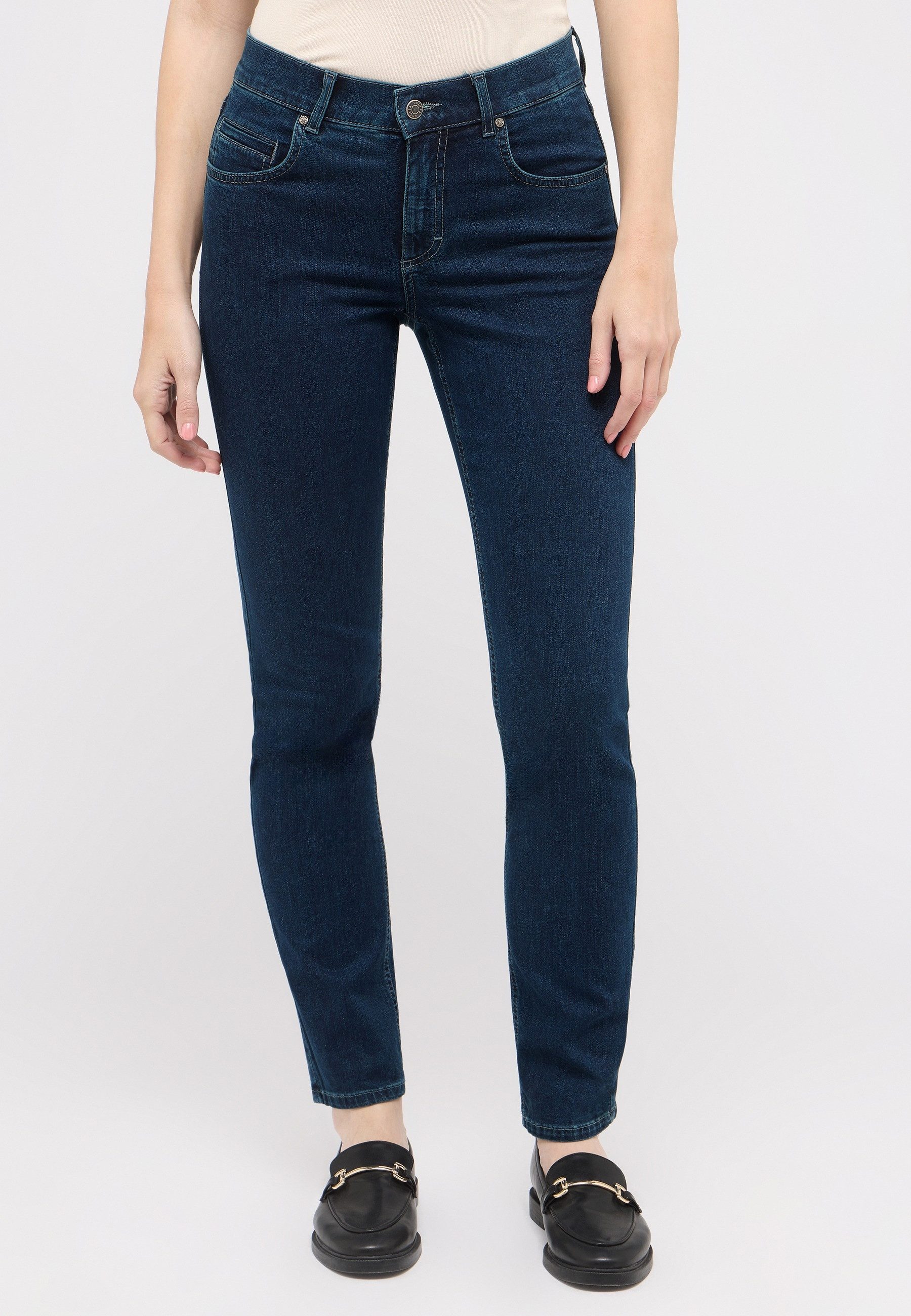 ANGELS 5-Pocket-Jeans CICI aus sportivem Denim