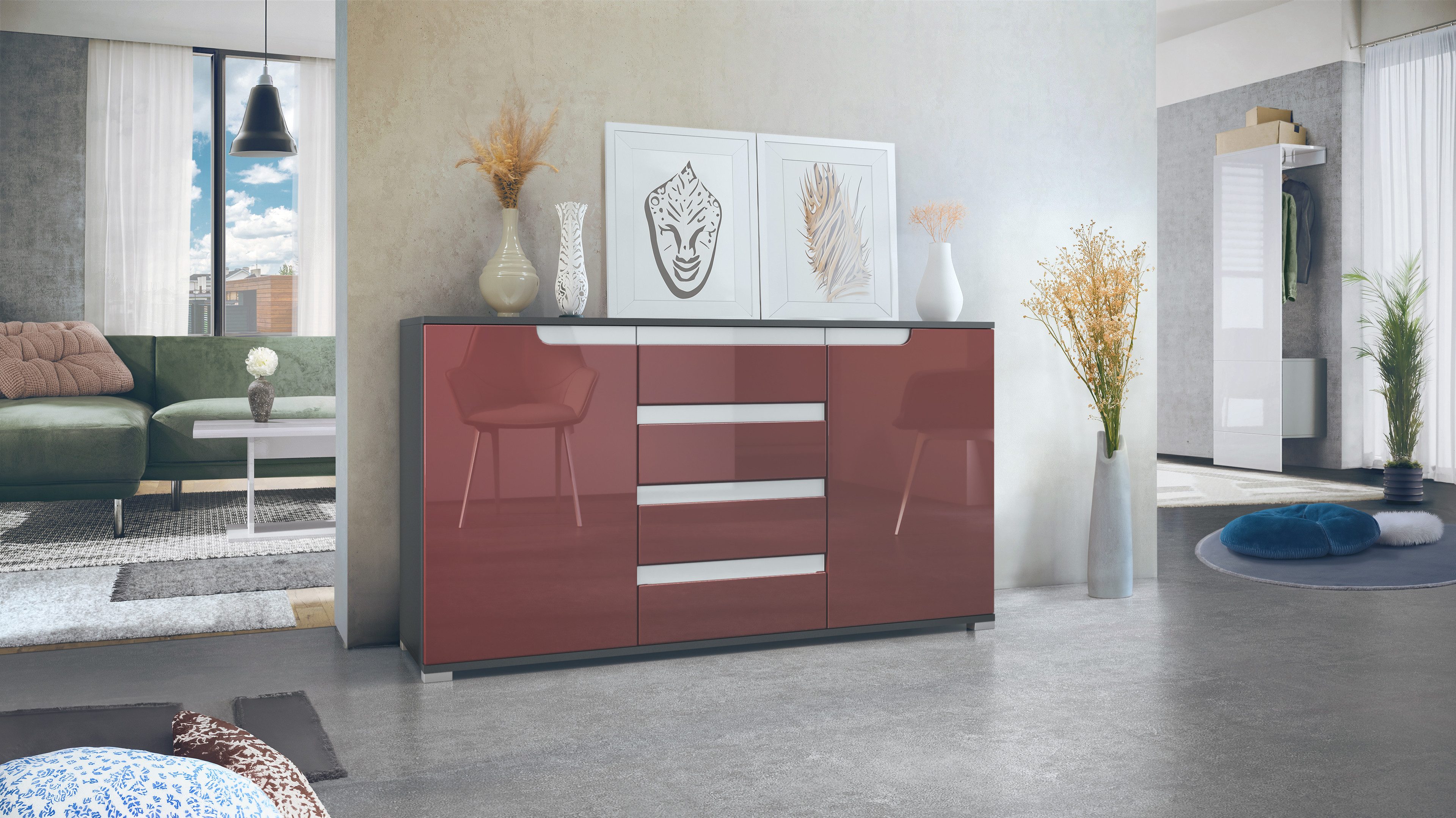 Vladon Sideboard Sylt V1 (Kommode mit günstig online kaufen