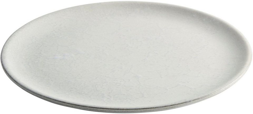 aida RAW Dessertteller Arctic White, (6 St), Steinzeug, Ø 20 cm
