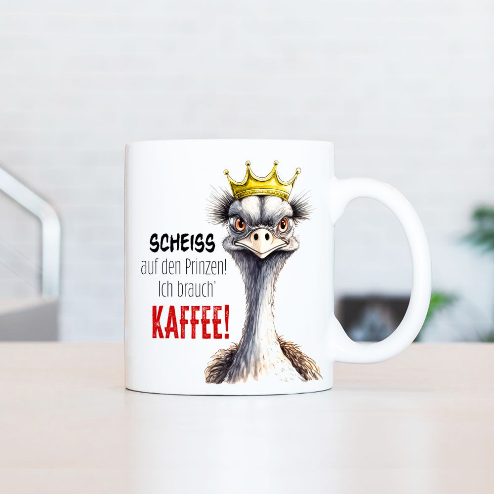 Cadouri Tasse mit Spruch ICH BRAUCH' KAFFEE! Kaffeetasse Büro Arbeit