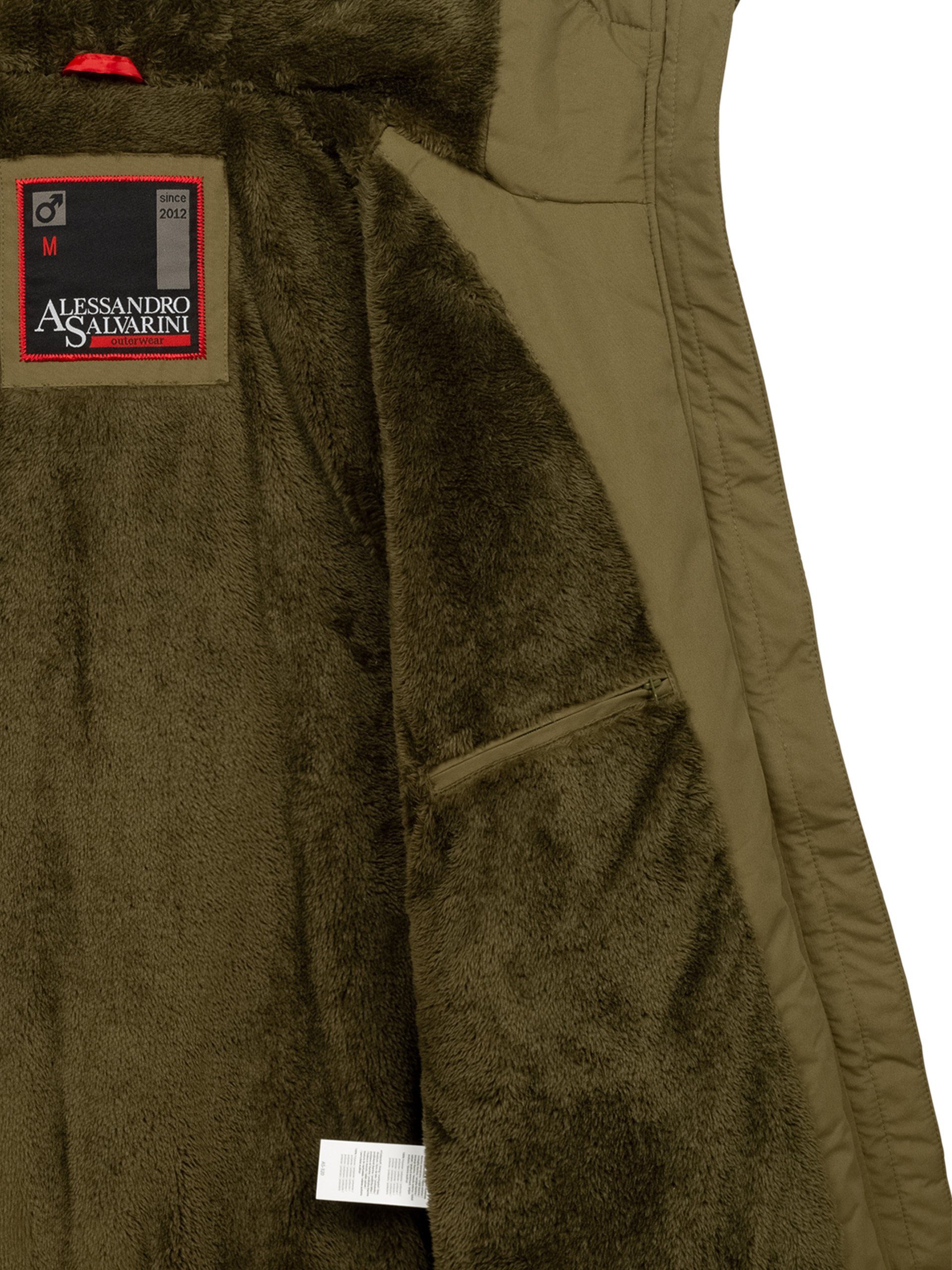 Alessandro Salvarini Winterjacke ASWeighty mit weichem Teddyfell innen – Bild 5 von 5